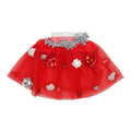 Ladies Tutu Organza Red W/ Bows XB3039