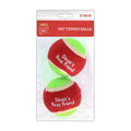 Pet Tennis Balls - Santa's Friend, Pack of 2pc