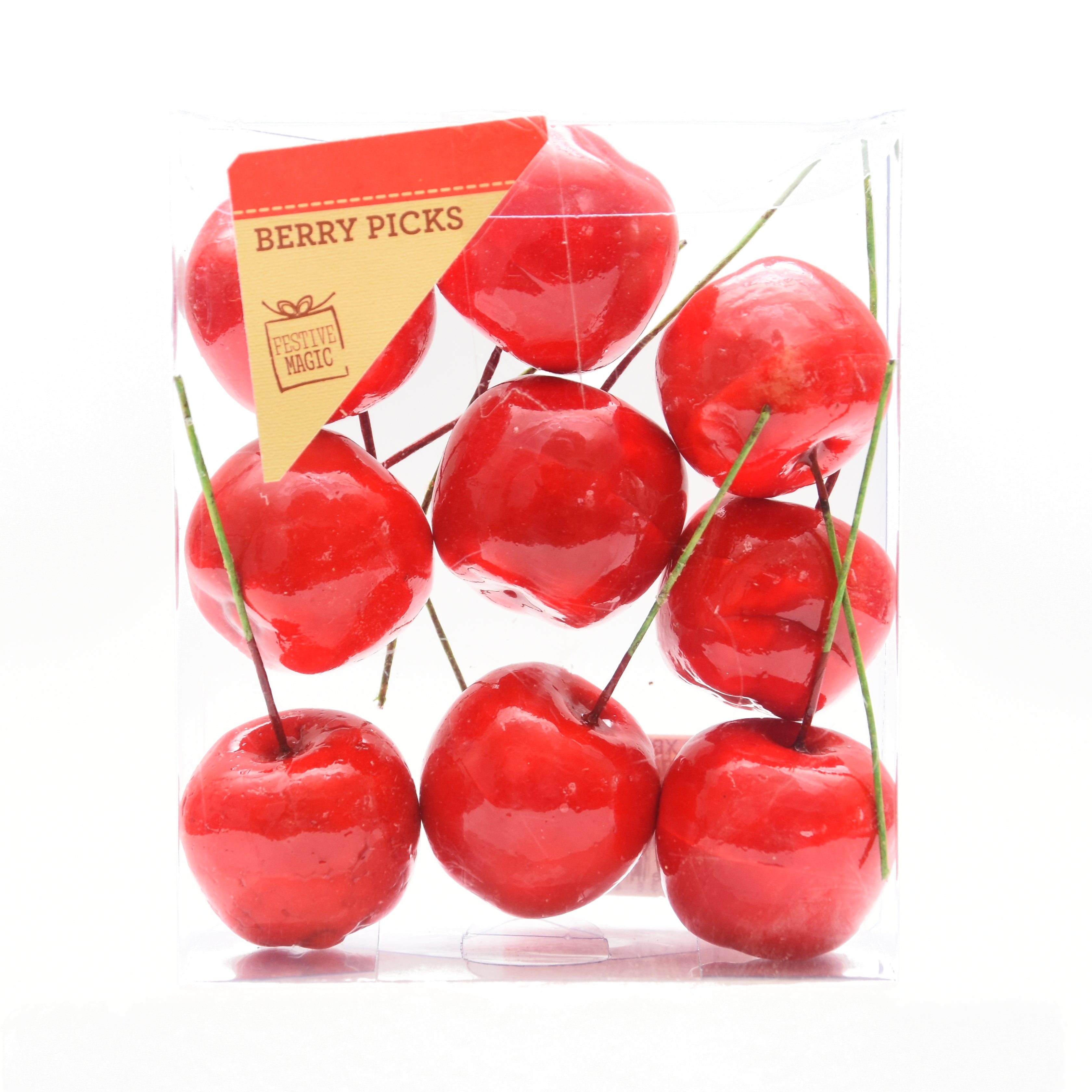 Christmas Decoration - Cherry, 9pc