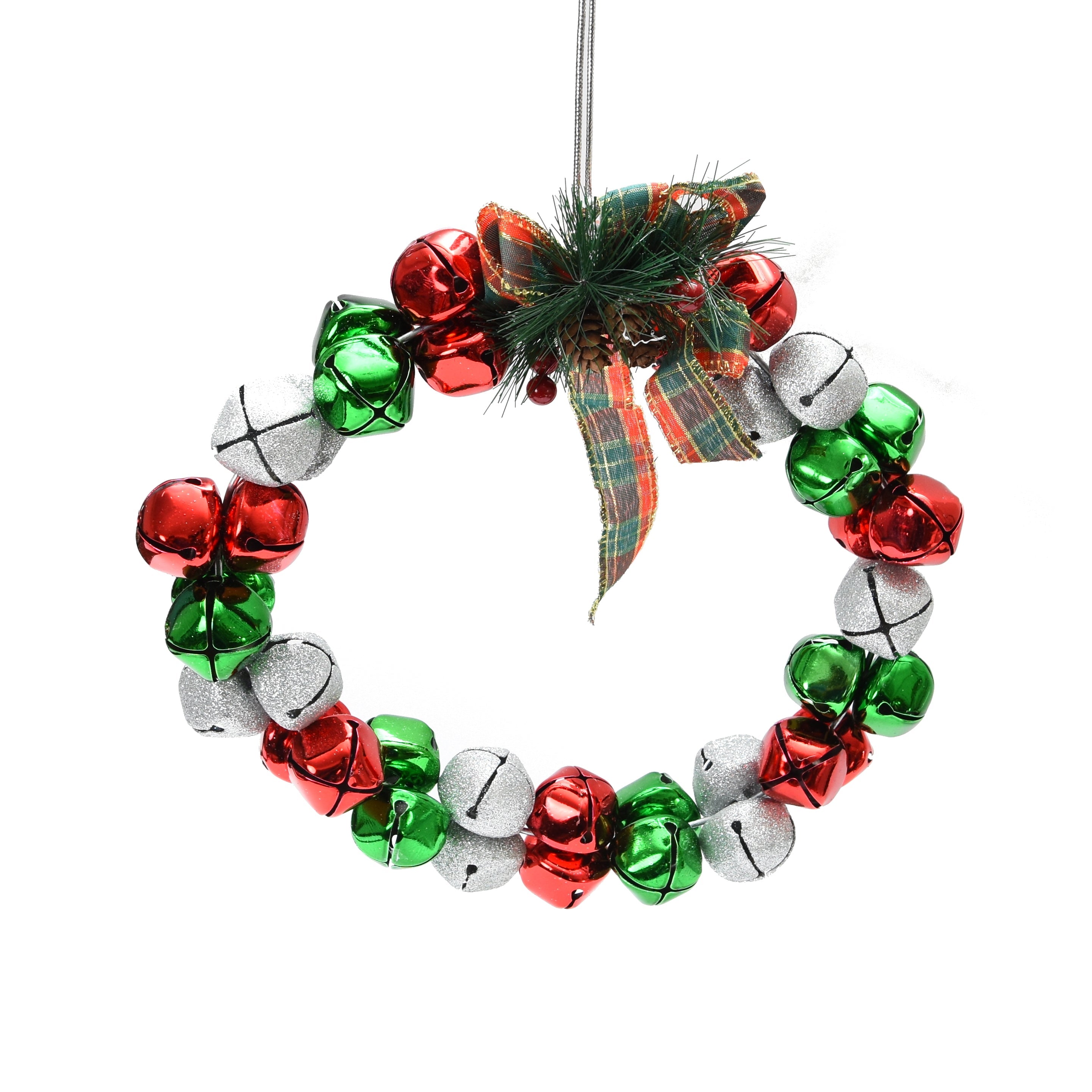 Festive Nutbell Wreath - Joyful Christmas, 26cm, 1pc