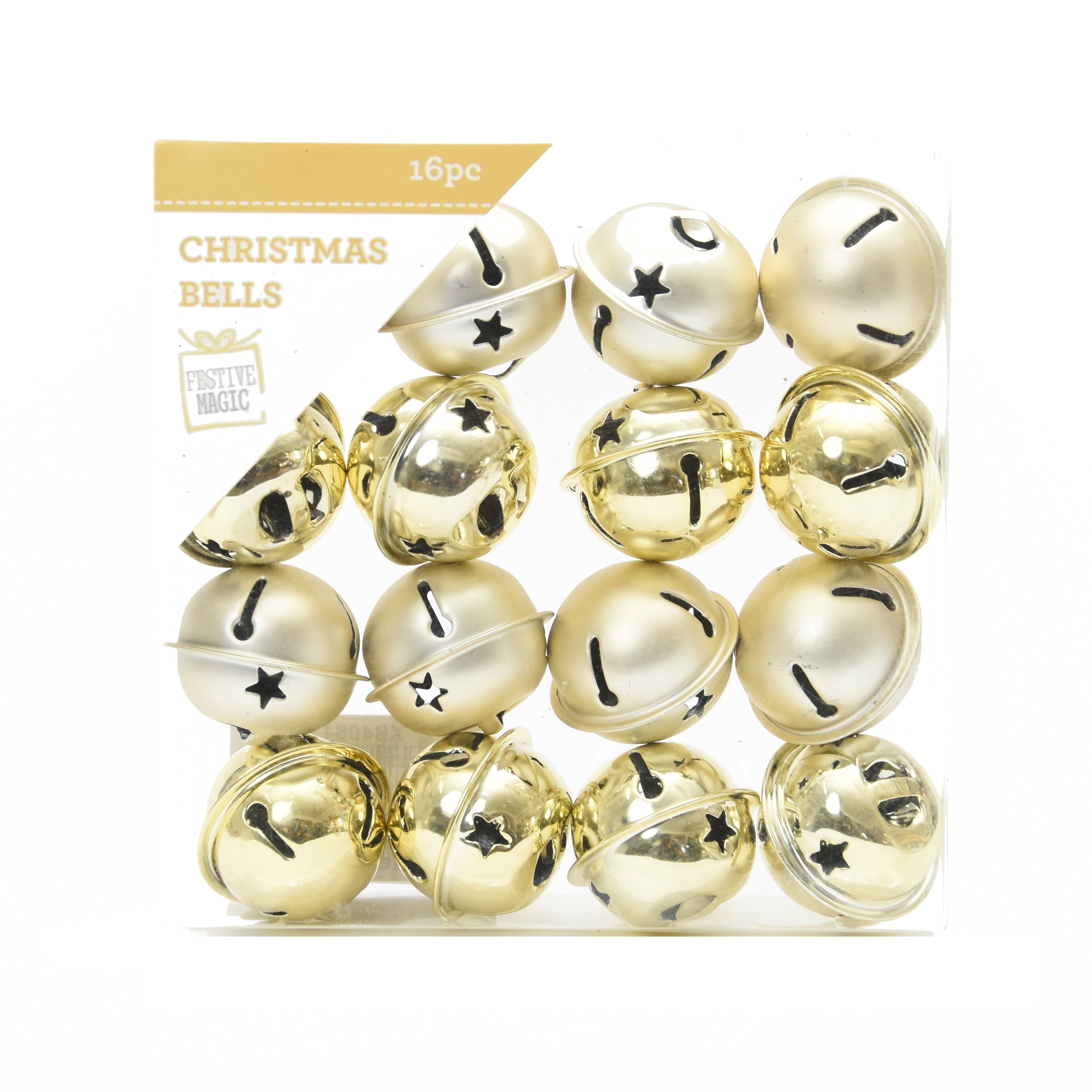 Festive Nutbell - Gold, 16pc