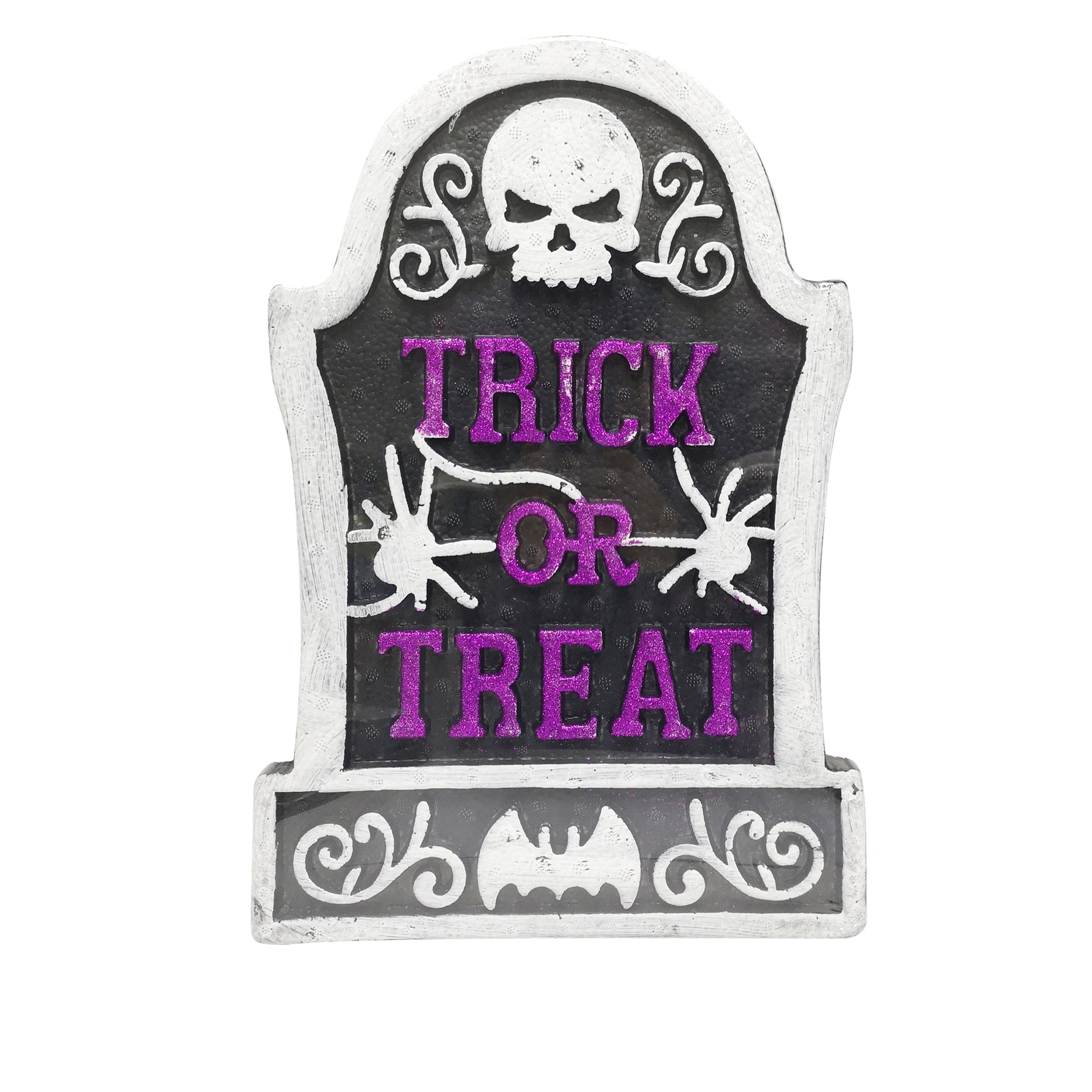 Thermocol Tombstone -Trick Or Treat, 25cm Assorted  1pc