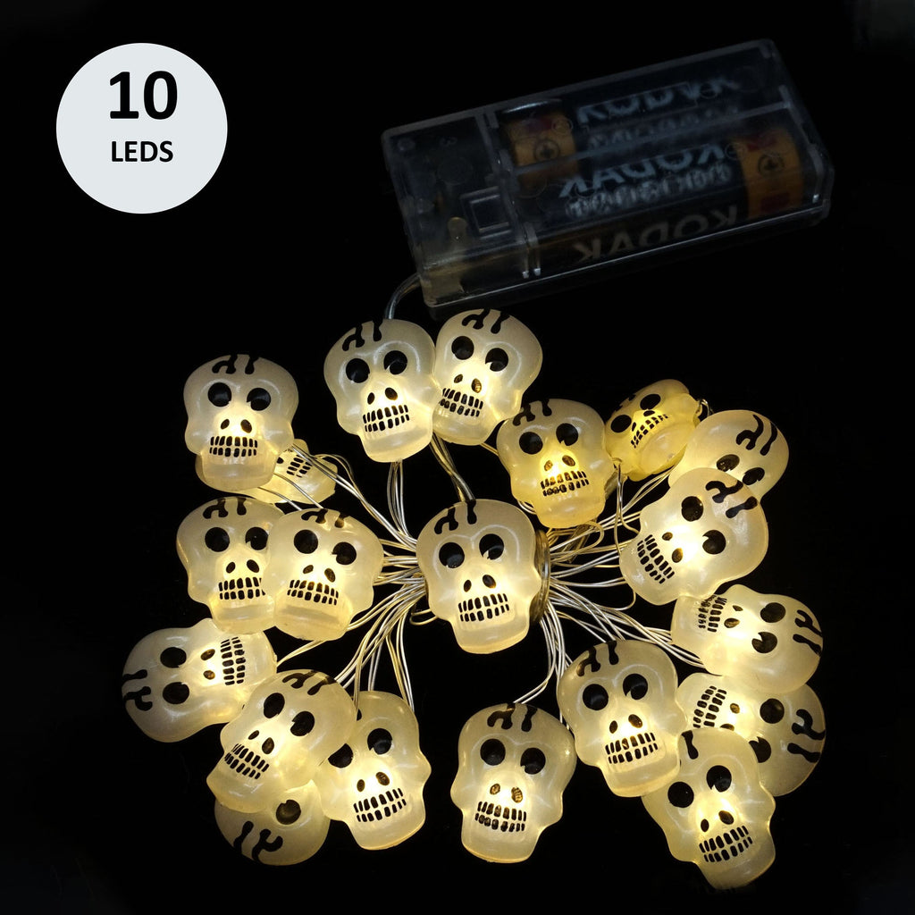 Hanging String 1 LEDS Lights With Battery Operated white