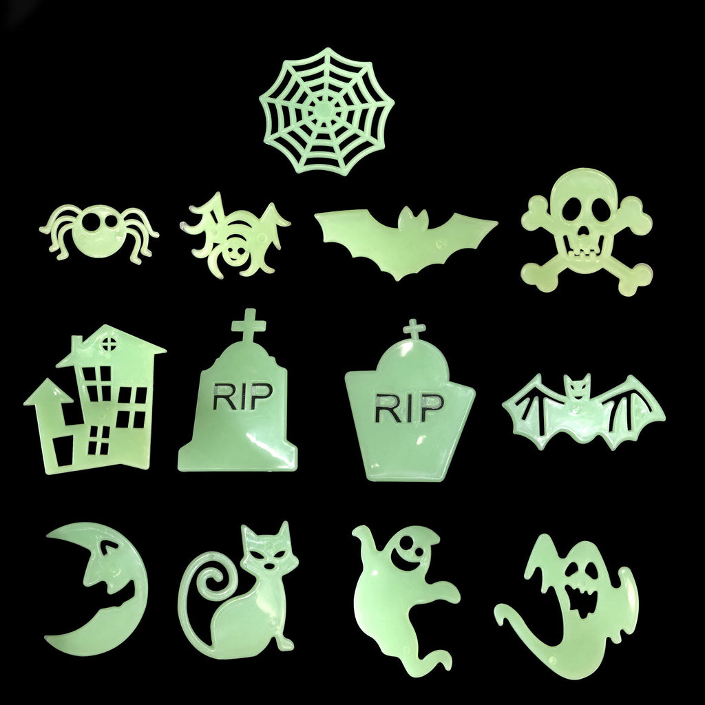 Glow In Dark Decorations 13Pc