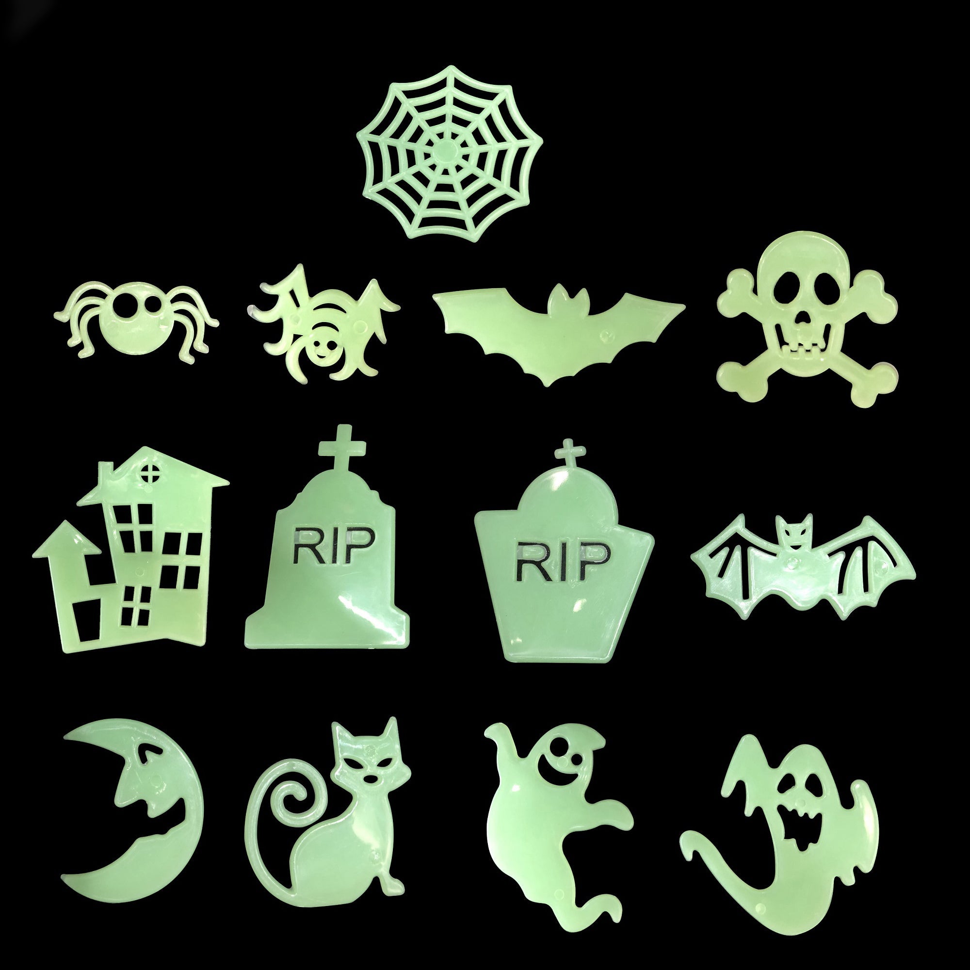 Glow In Dark Decorations 13Pc