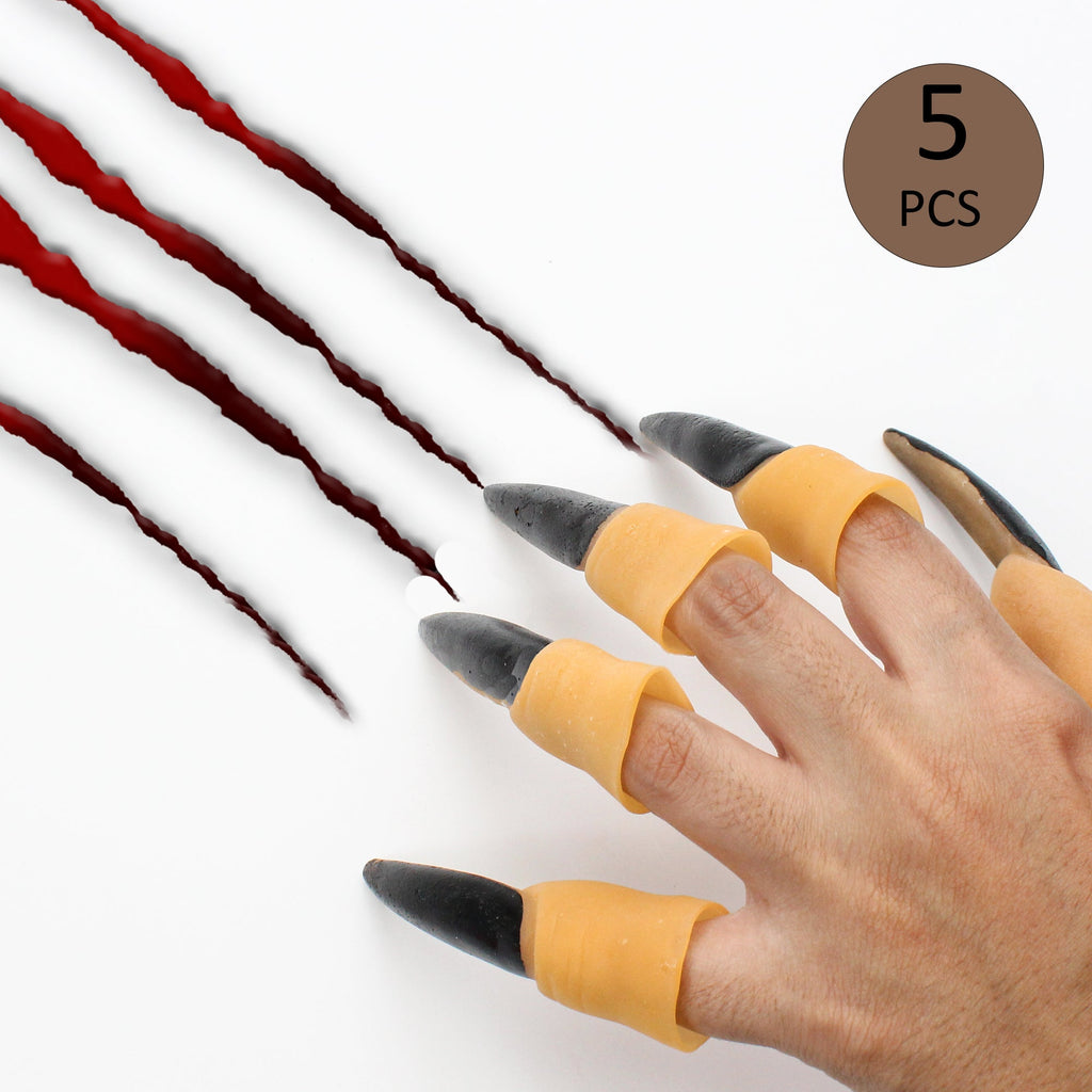 Witch Dress Up Fingers Black 5Pc