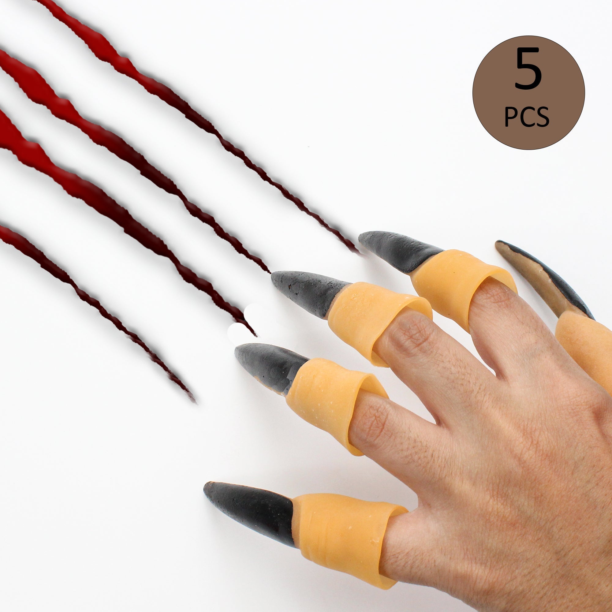 Witch Dress Up Fingers Black 5Pc