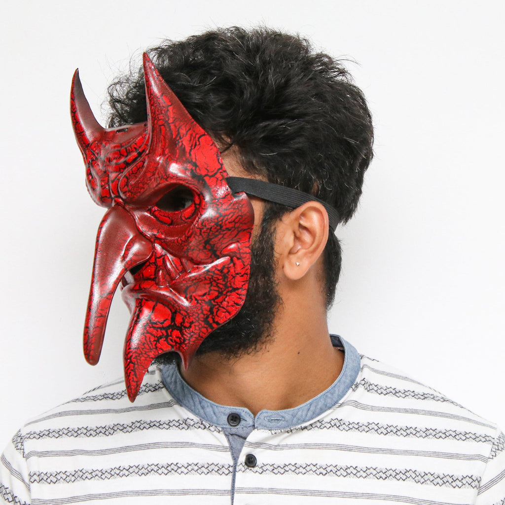 Long Nose Red Devil Mask