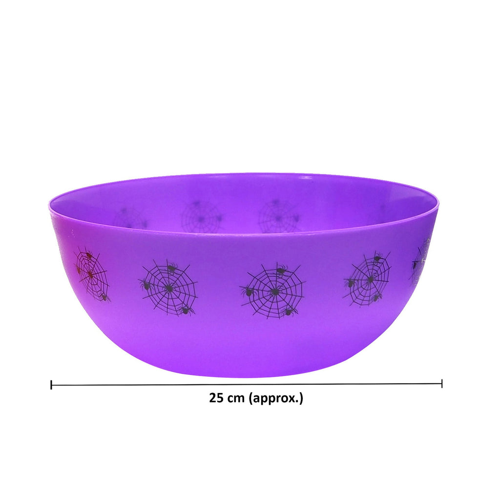 Trick Or Treat Candy Bowl 25cm Purple