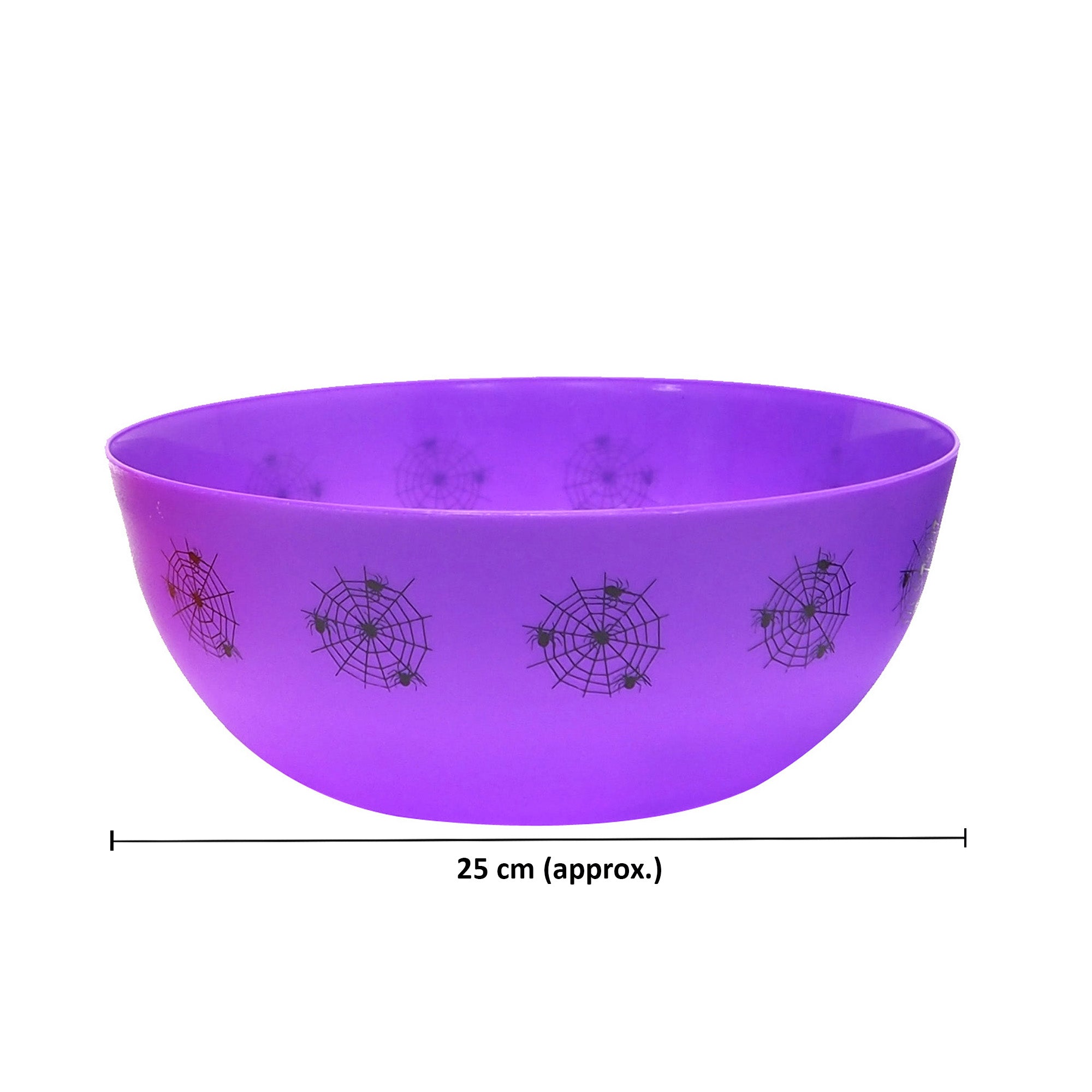 Trick Or Treat Candy Bowl 25cm Purple