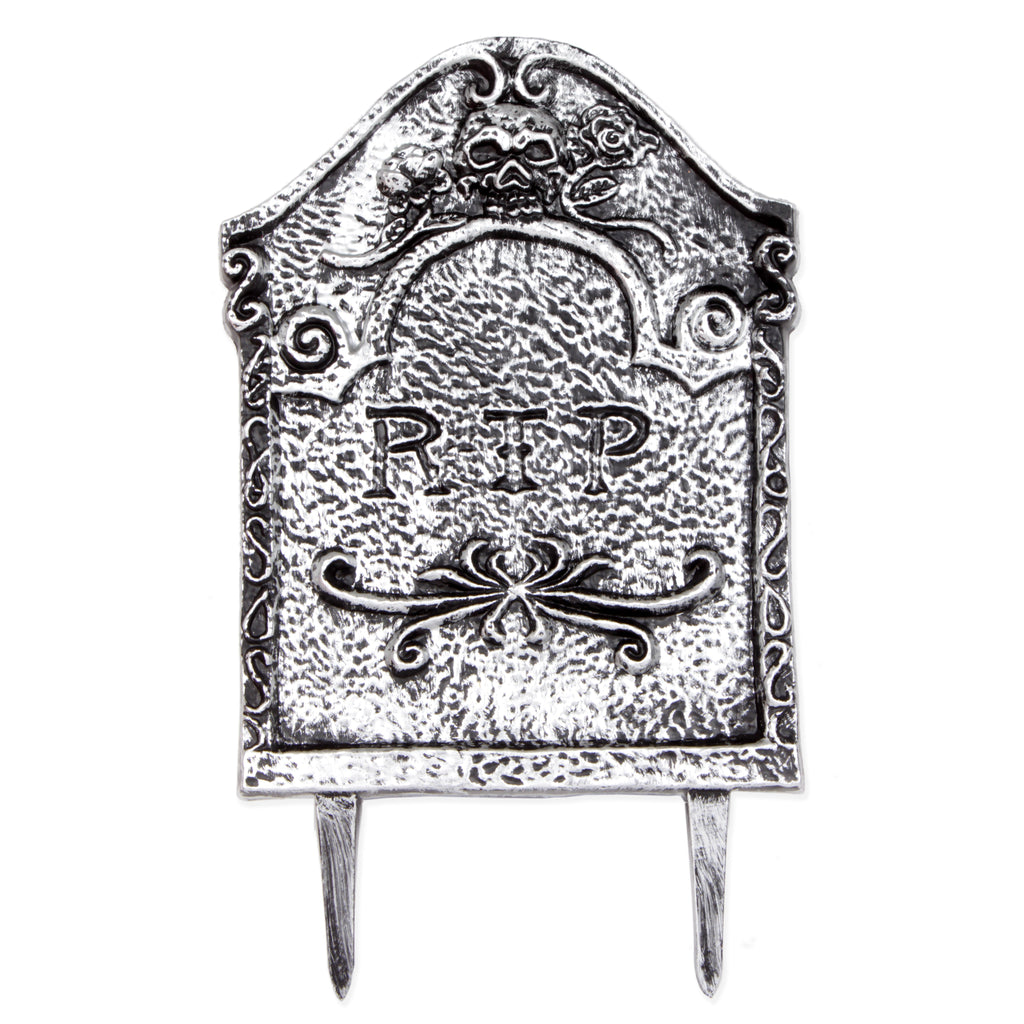 Tombstone Lawn Stake - Grey Rip 1pc