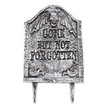 Tombstone Lawn Stake - Grey Gone but not Forgotten 1pc