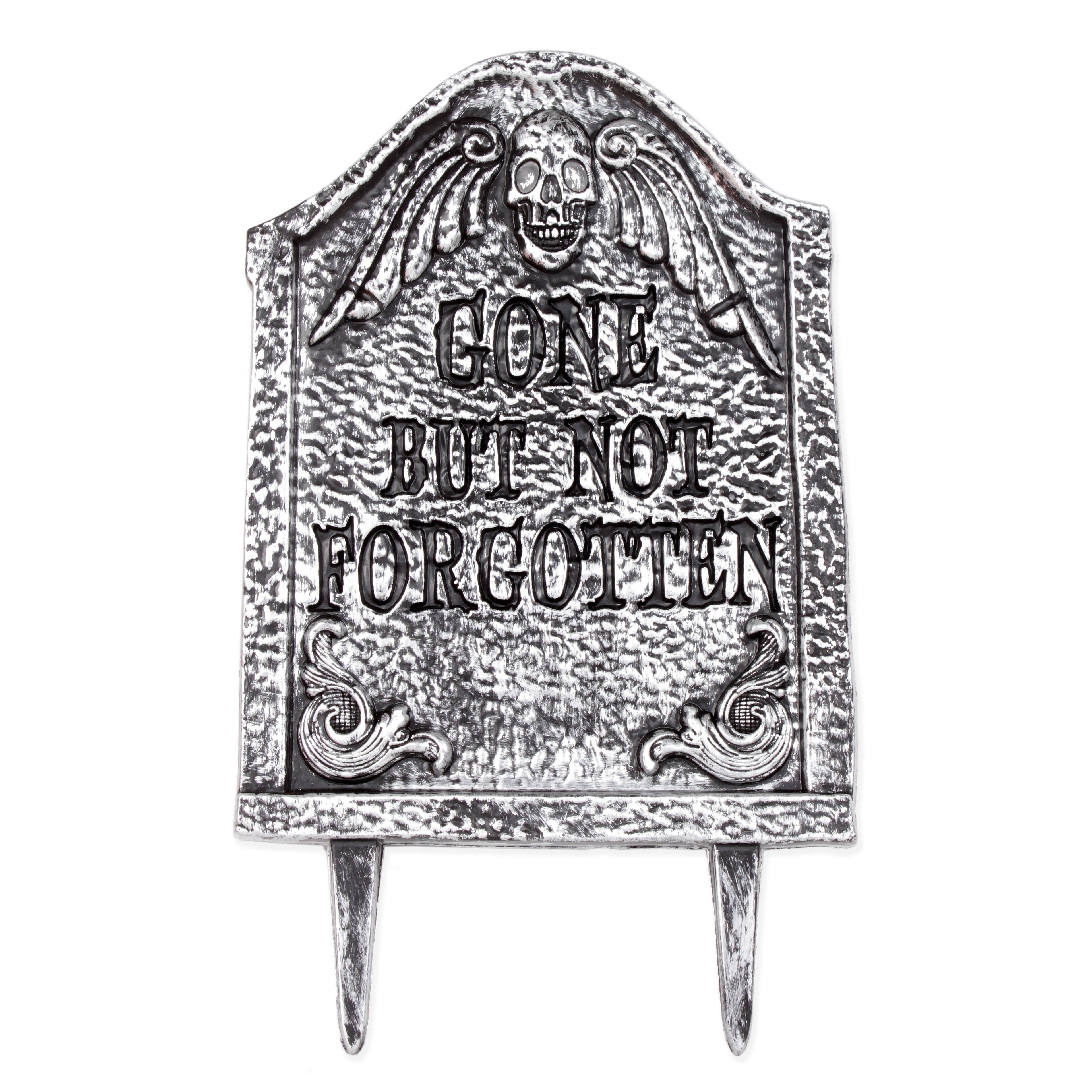 Tombstone Lawn Stake - Grey Gone but not Forgotten 1pc