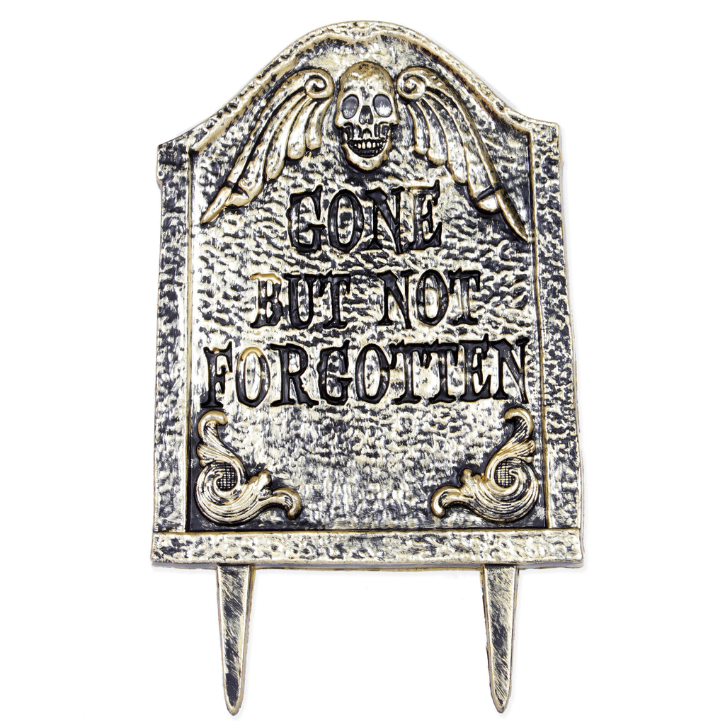 Tombstone Lawn Stake Gold - Gone but not Forgotten 1pc