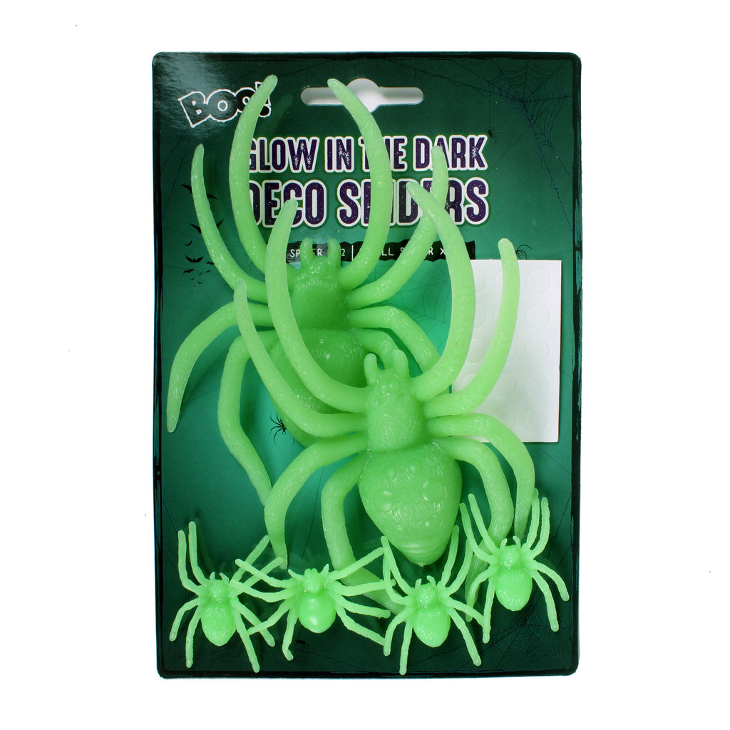 Glow in the Dark - Spiders 6pc