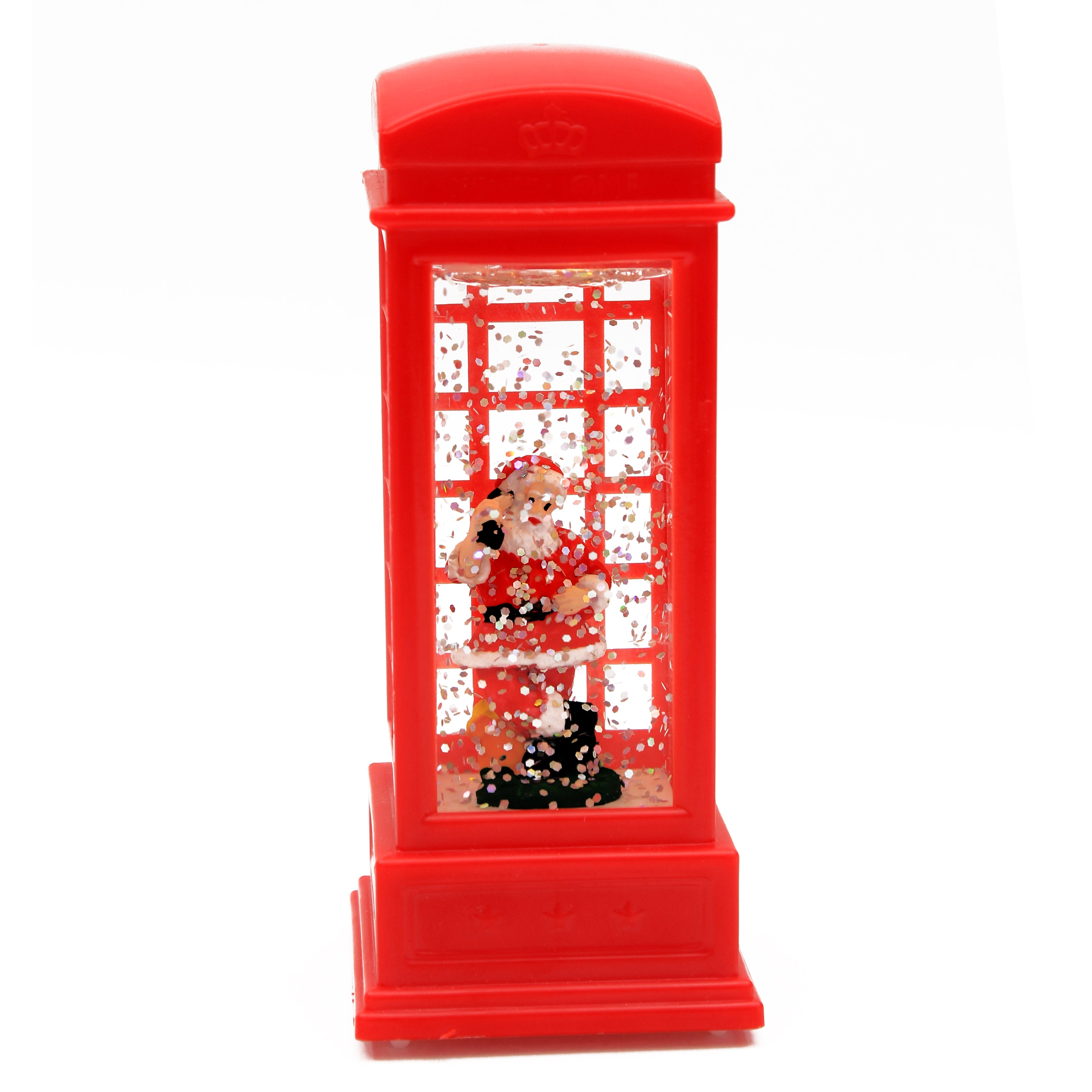 Glitter Swirl Phone Booth With USB & Battery Operated LED, 25cm, 1pc