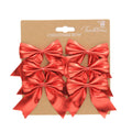 Metallic Mini Bows - Red, 6pc