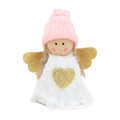 Hanging Mini Angel - Pink Cap And White Body 9cm 1pc UB