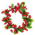 Holly Berry Wreath - 30cm, 1pc
