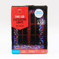 LED Cluster Multi-coloured Lights, 240pc, 4.8m, 1 Box