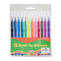 Coloured Markers Set Brush Tip 12Pcs Ub