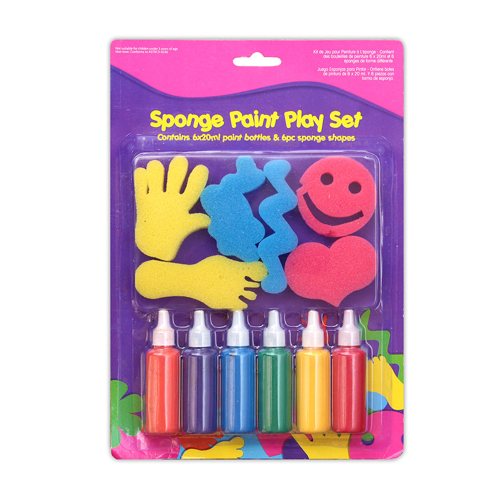 Sponge Paint and Play Set - 12pc