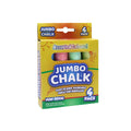 Jumbo Sidewalk Chalk Asst 4Pc Ub