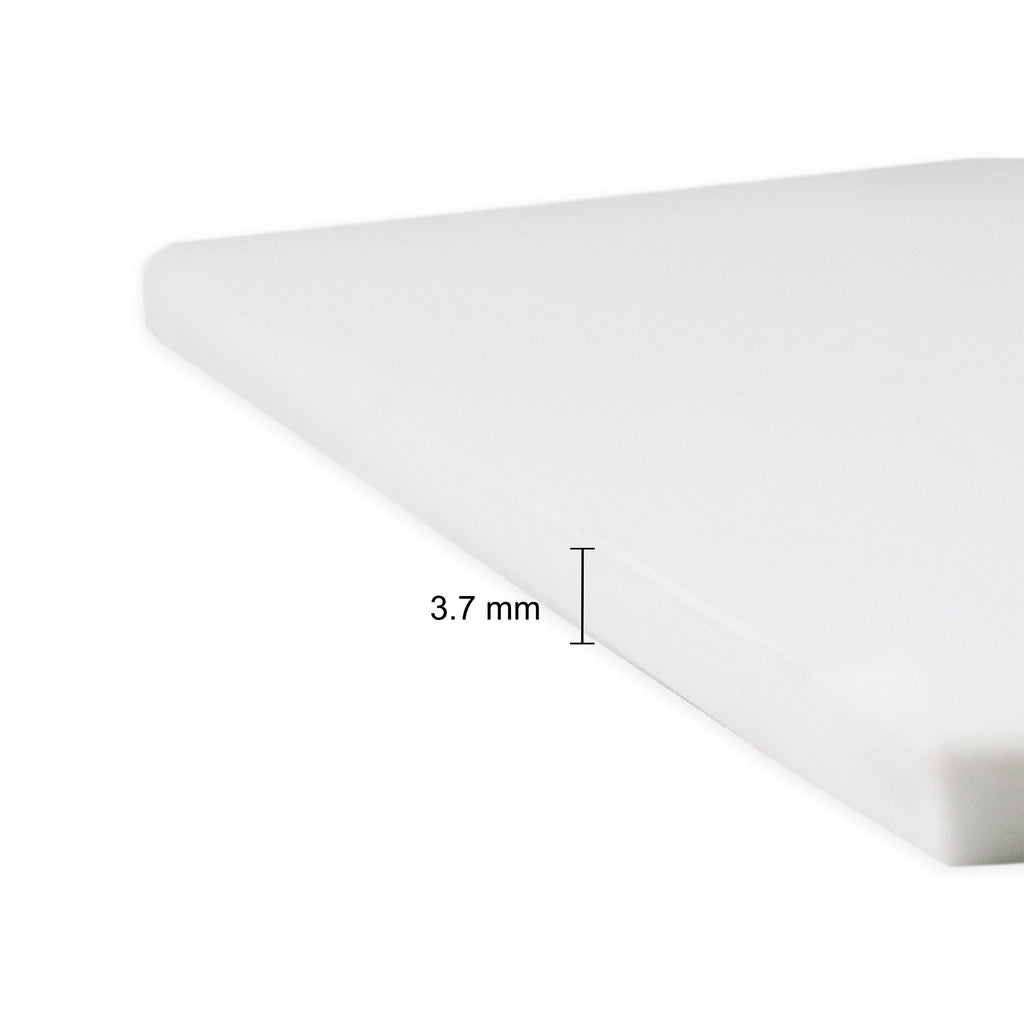 Acrylic Base White 3.7Mm Thickness 4Inch X 4Inch 1Pc Shrink Lb
