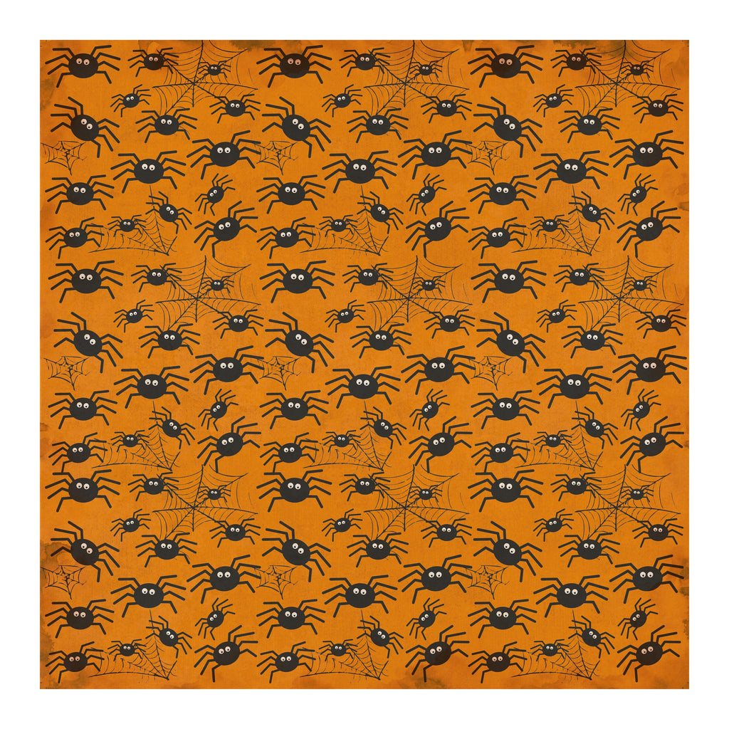 12 x12 inch Printed Cardstock pack- Halloween, 12 Sheets, 12 Designs, 250 gsm