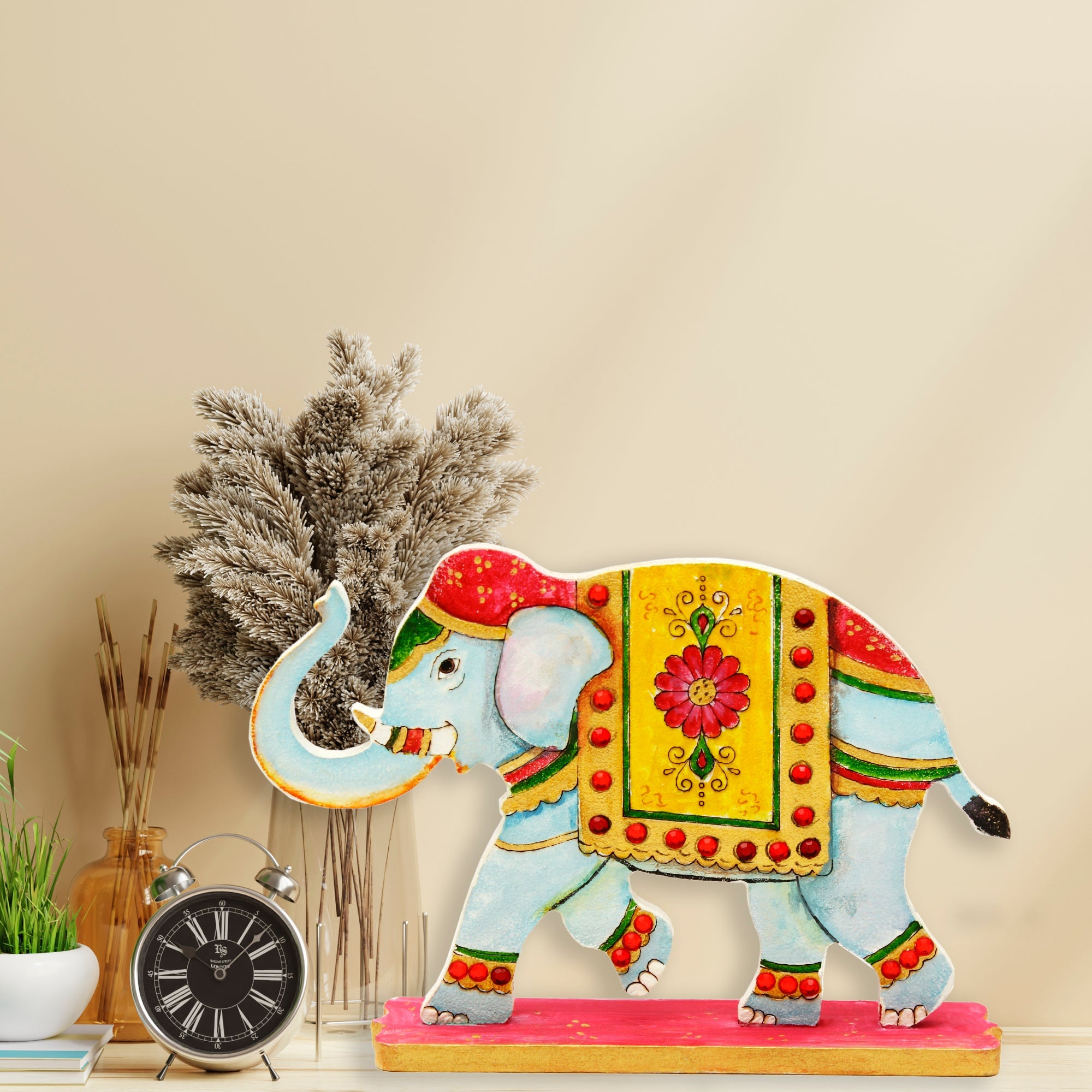 MDF Pre Marked Elephant Elegance With Stand 4 X 6Inch 1Pc Lb