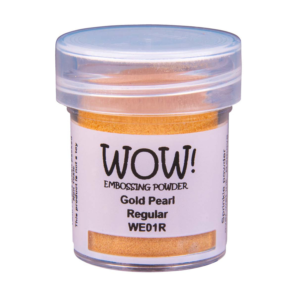 Pearlescent Embossing Powder Gold Pearl Regular 15Ml Jar Wow