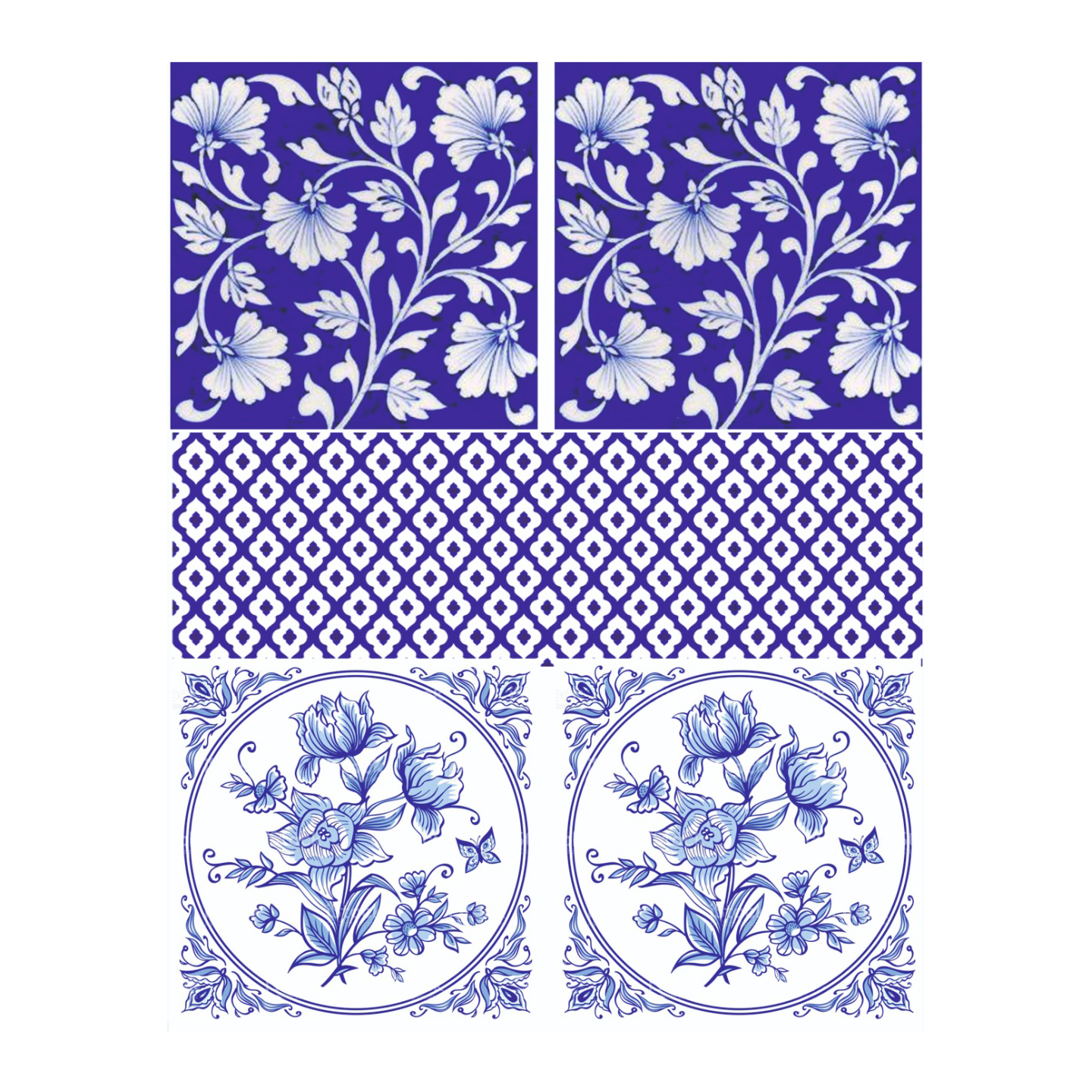 Deco Transfer Sheet Moroccan Blooms 10Inch X 7.5Inch 1Pc Lb
