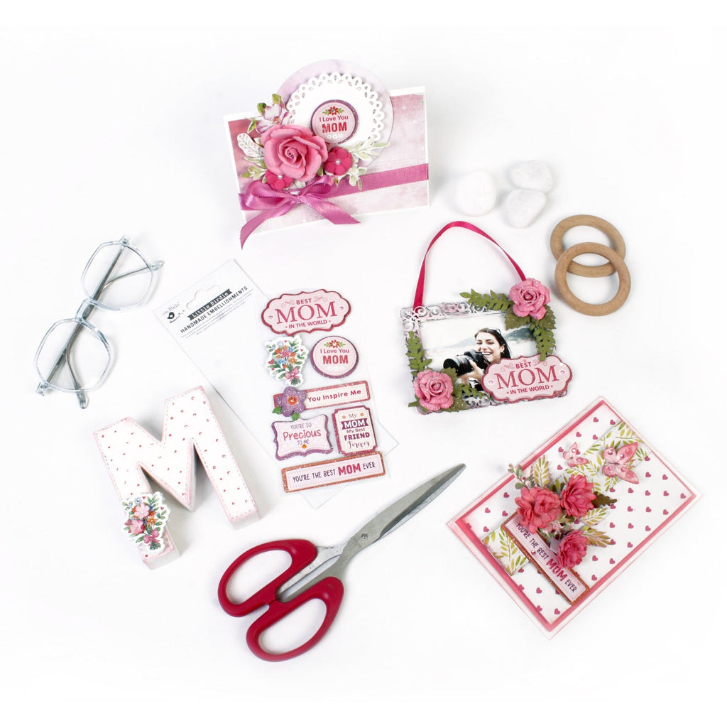 Handmade Stickers Mom's love 7pc