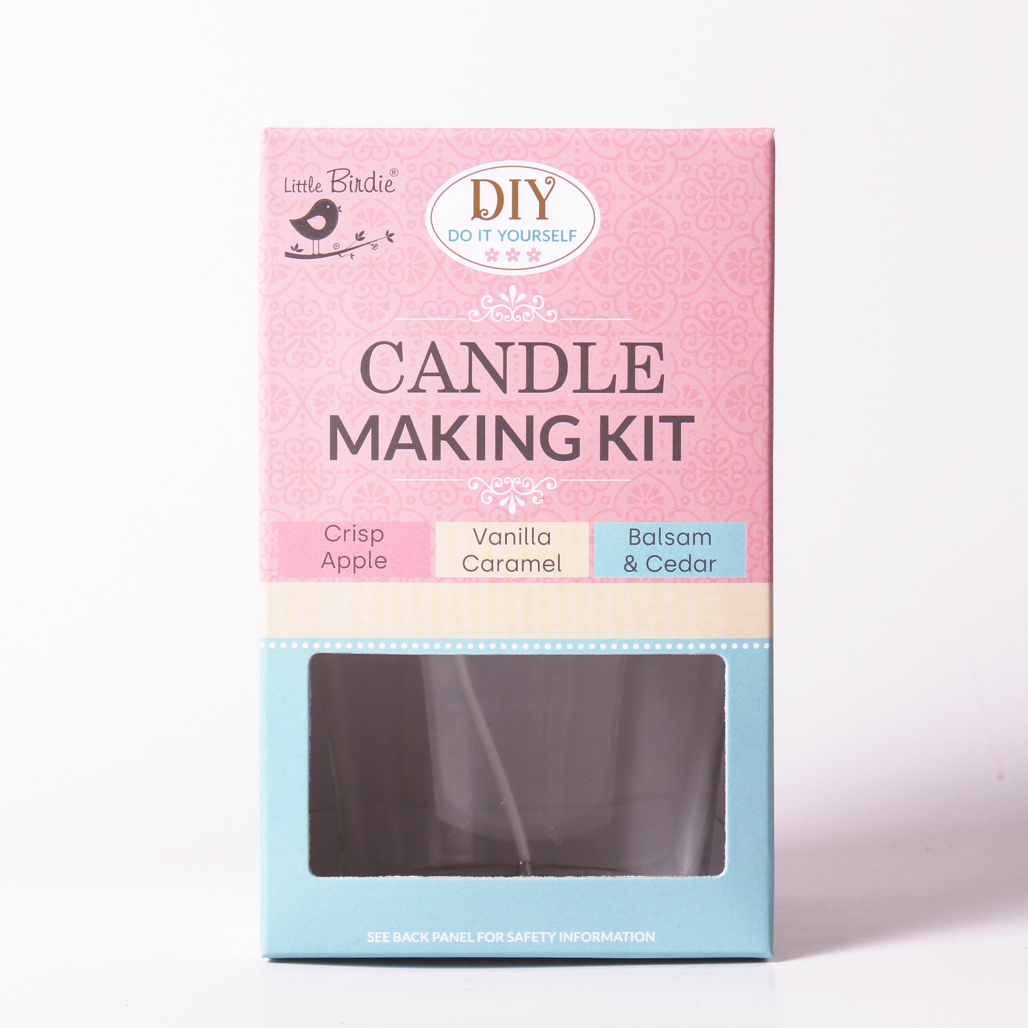 Diy Candle Making Set - 3 Layered Candle Crisp Apple Vanilla Caramel Balsam And Cedar Each Bag 20gm
