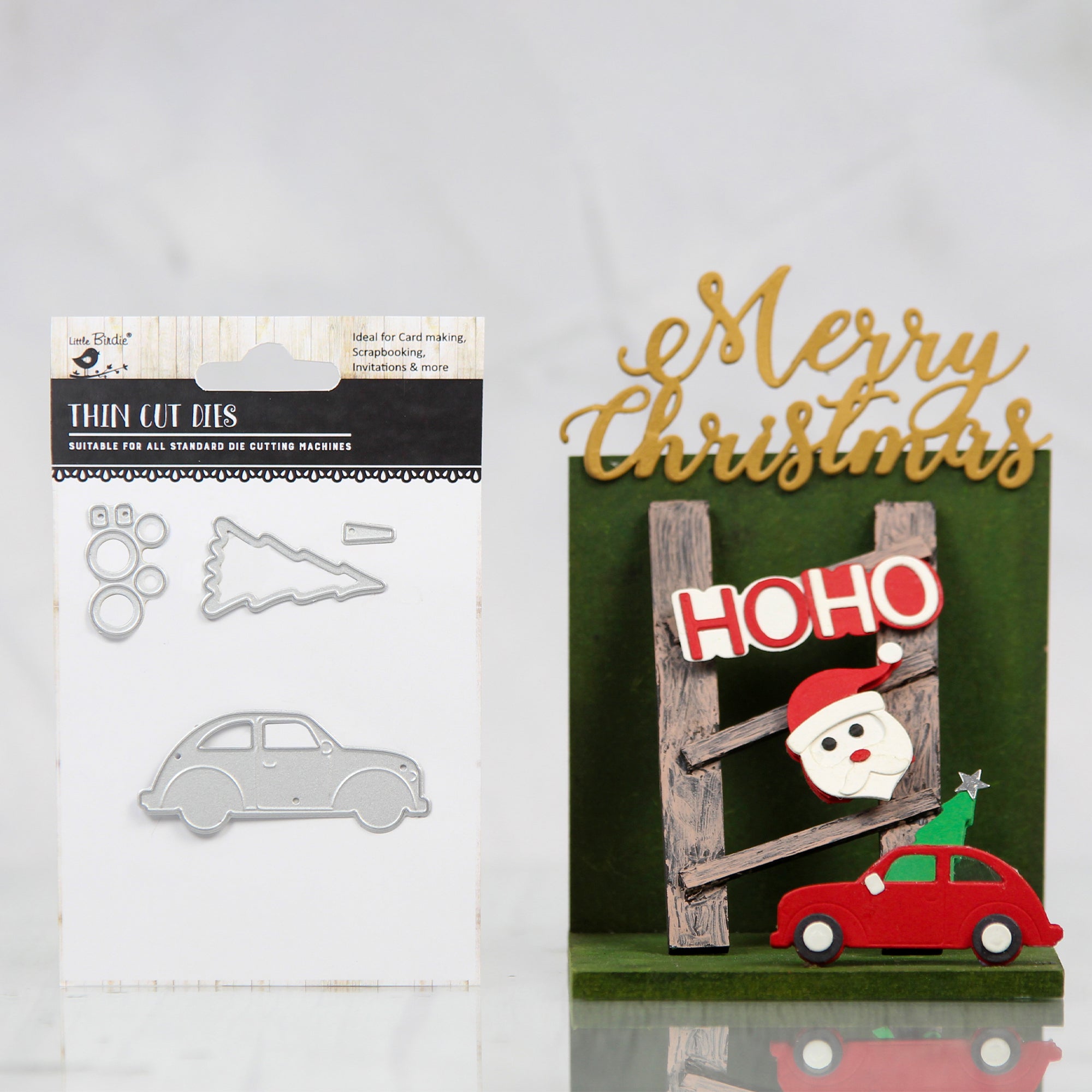 Christmas Thin Cut Dies Christmas Ride 64 x 45mm 4pc