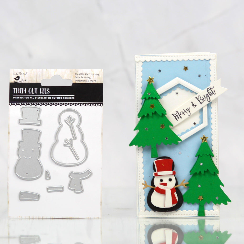 Christmas Thin Cut Dies Snowman 85 x 58mm 9pc