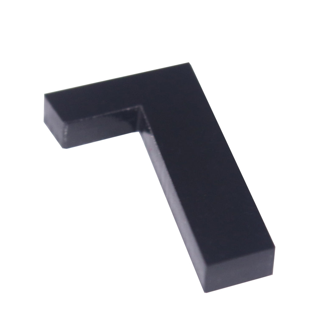 Clock Acrylic Numbers Black 1inch 2.7mm Thick 15pc