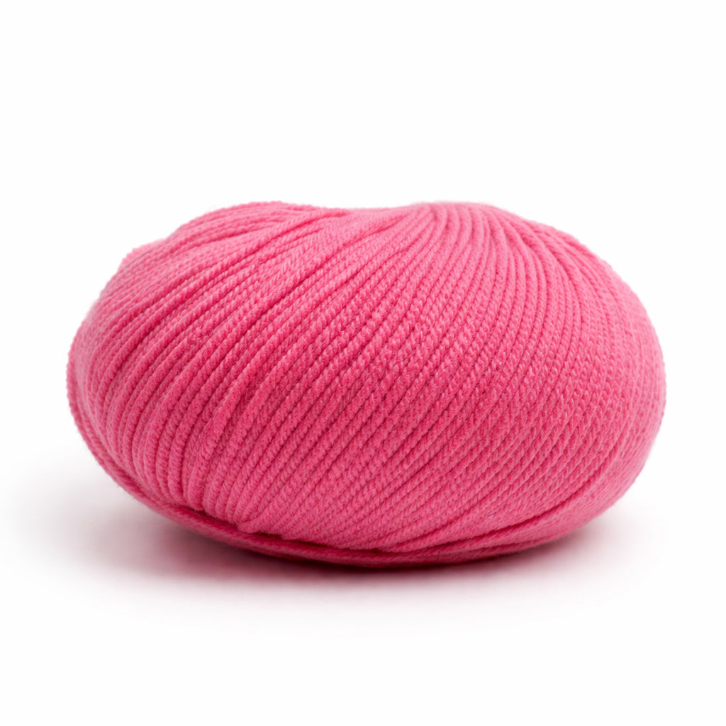 New Zealand Merino Knitting/Crochet Yarn 100% Merino Wool Pink Orchid 140m 50g