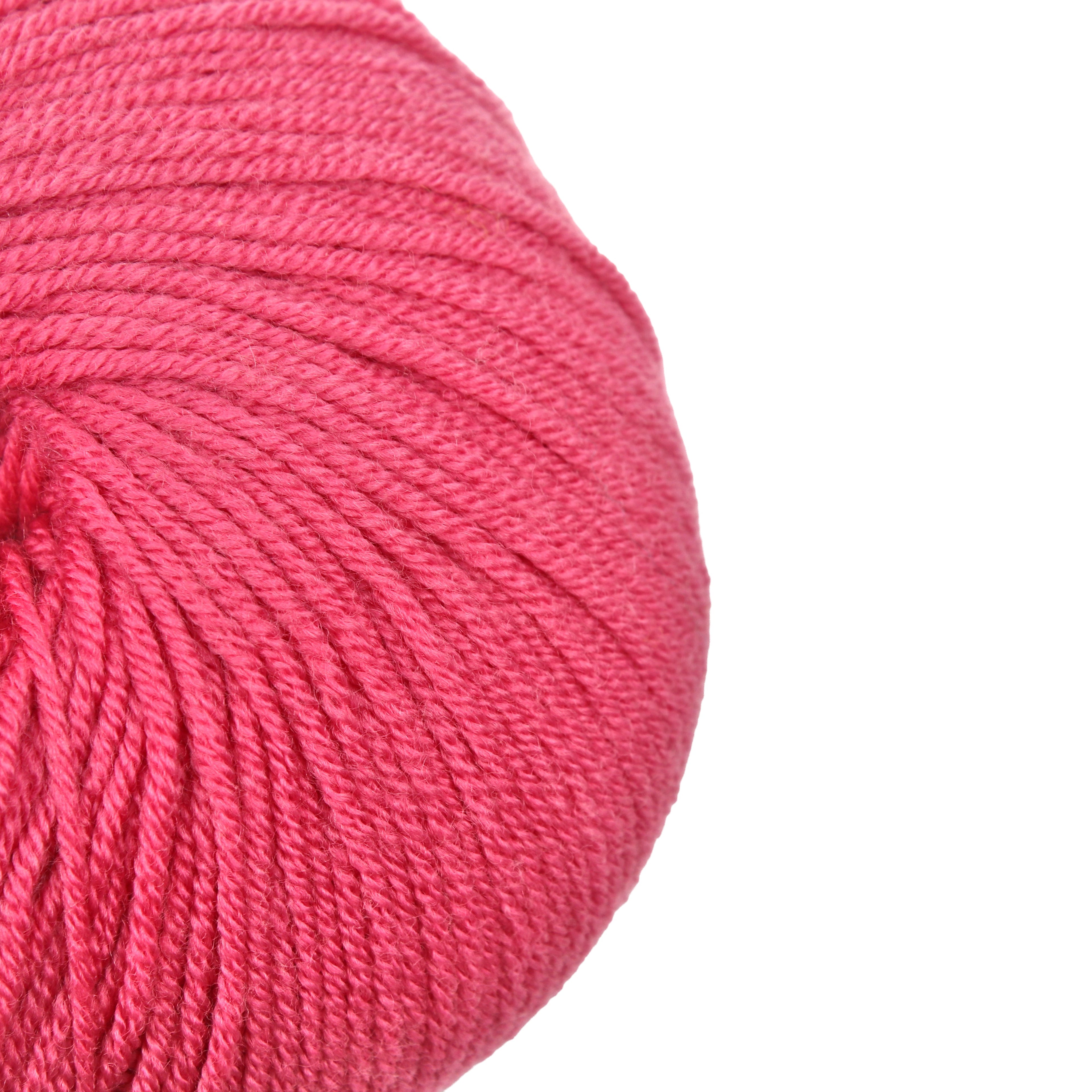 New Zealand Merino Knitting/Crochet Yarn 100% Merino Wool Pink Orchid 140m 50g