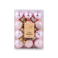 Christmas Baubles Pink 40Mm 24Pc Acetate